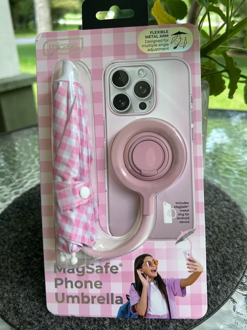NWT-MagSafe Phone Umbrella Accessory - Pink